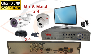 4K 8MP Standalone 8 Port Coax plus 8 bonus IP 4K 8MP Digital Video Recorder with Support for POS w/ 8MP HD Coax Cameras